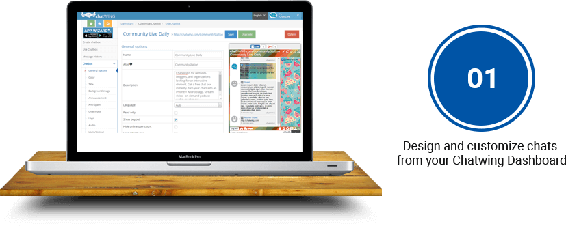 Design and customize chats
